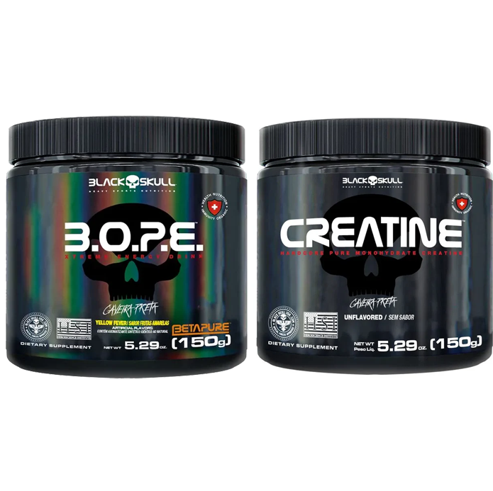 Combo - Bope 150g + Creatina 150g - Blackskull