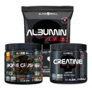 Pré Treino Bone Crusher 150g + Creatina 150G -  Albumina turbo 500g