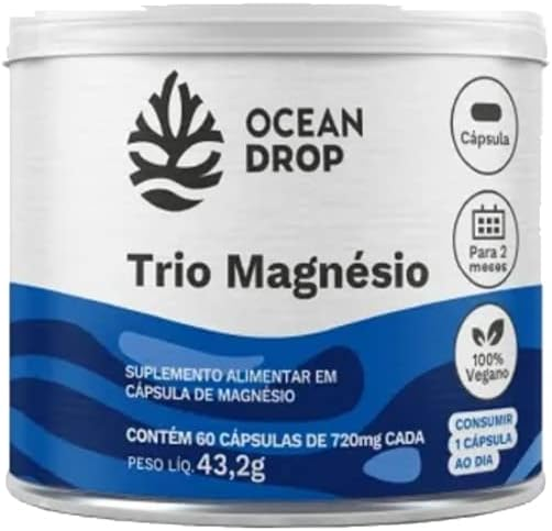 Trio Magnésio 60 Cápsulas - Ocean Drop