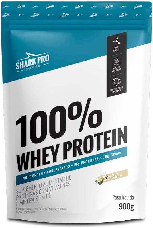 SHARK PRO - 100% WHEY PROTEIN -  REFIL 900g