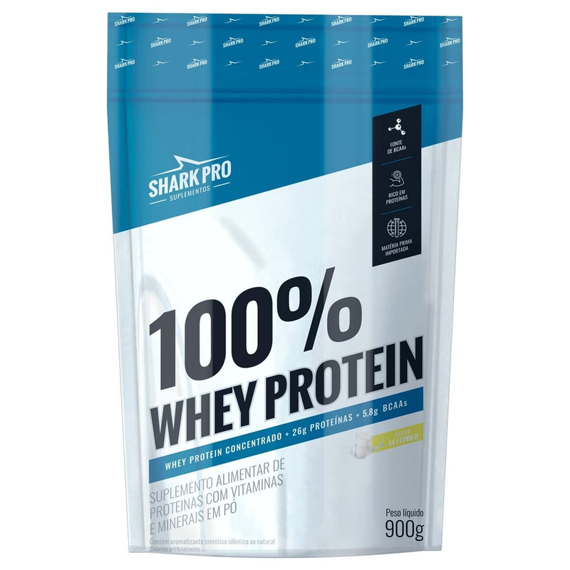 SHARK PRO - 100% WHEY PROTEIN -  REFIL 900g