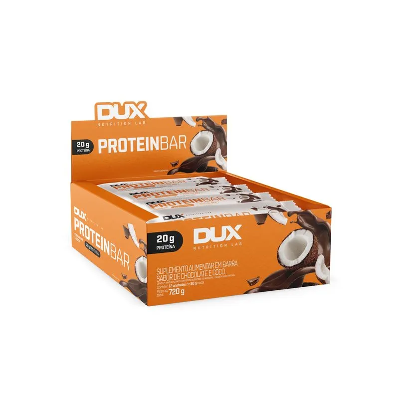 DUX NUTRITION - PROTEIN BAR - 12 UNIDADES