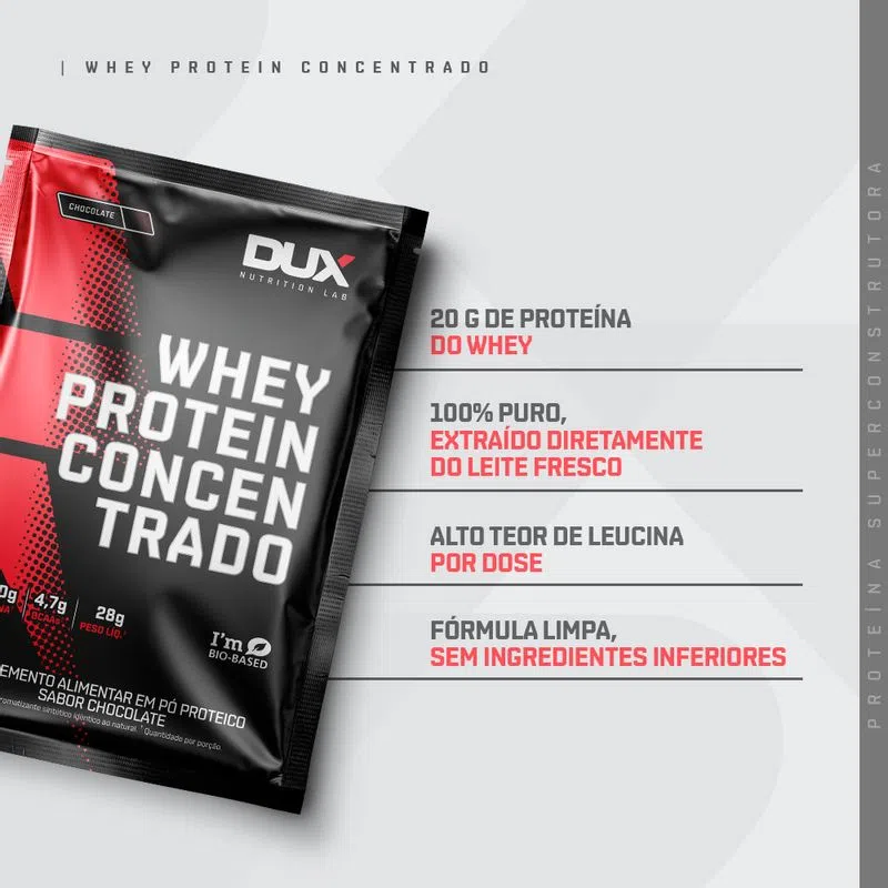 DUX NUTRITION - WHEY PROTEIN CONCENTRADO - SACHÊ 28G