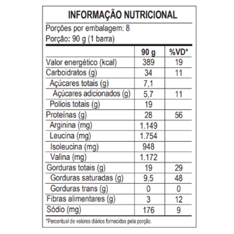 Max Titanium - Power Protein Bar 90G - 8 unidades