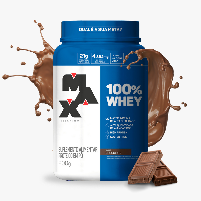 Max Titanium - 100% Whey Pote 900G