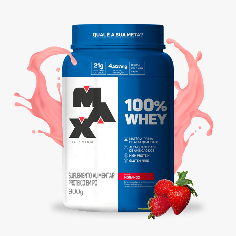 Max Titanium - 100% Whey Pote 900G