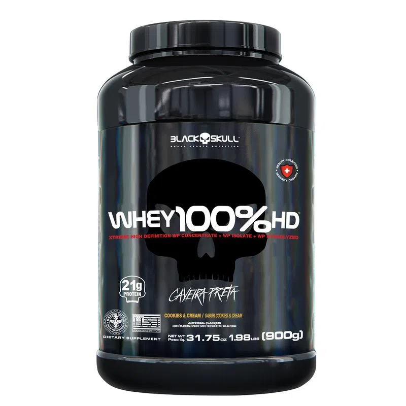 BLACK SKULL - WHEY 100% HD - 900G