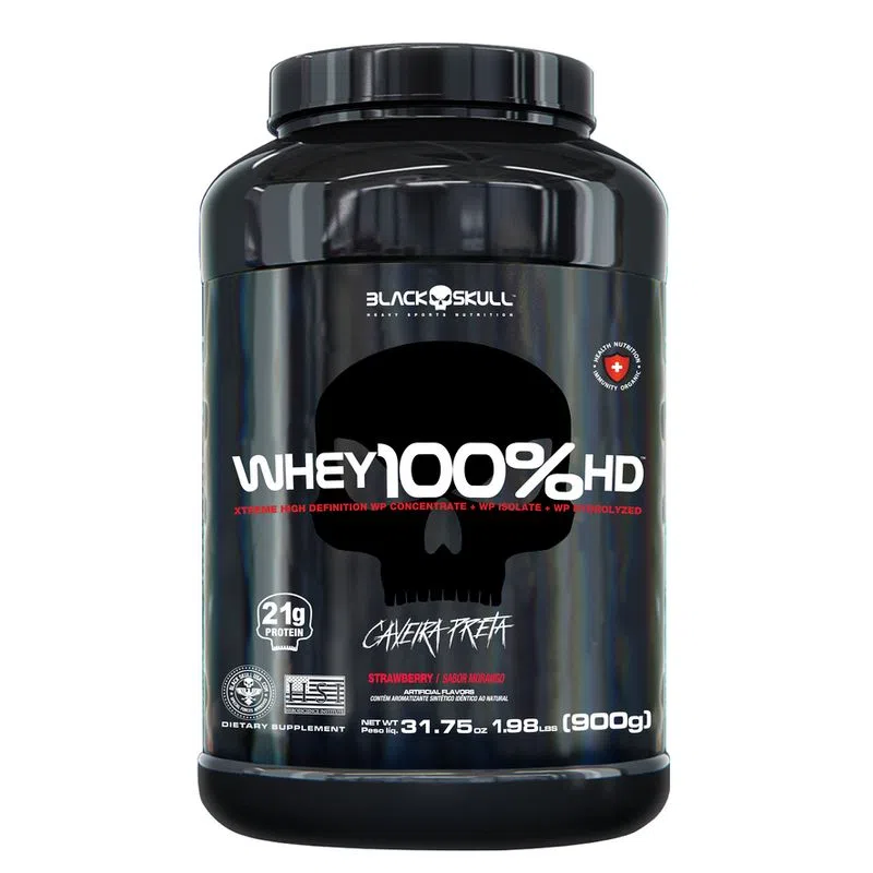 BLACK SKULL - WHEY 100% HD - 900G