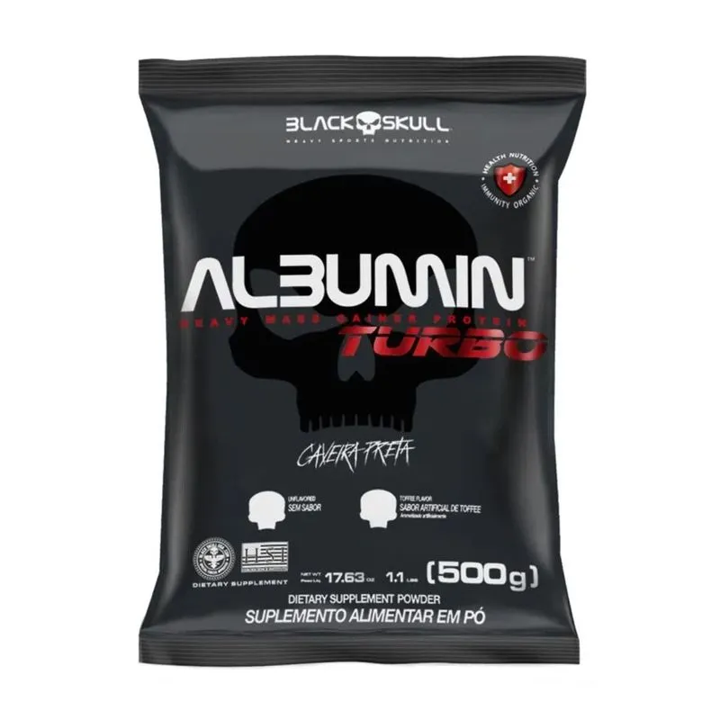 BLACK SKULL - ALBUMIN TURBO REFIL (ALBUMINA) - 500G