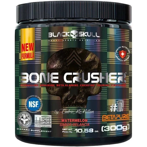 BLACK SKULL - Pré Treino Bone Crusher Black Skull 300g