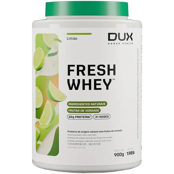 DUX NUTRITION - FRESHWHEY™ CHOCOLATE E AVELÃ - POTE 900G