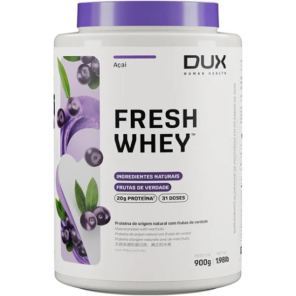 DUX NUTRITION - FRESHWHEY™ CHOCOLATE E AVELÃ - POTE 900G