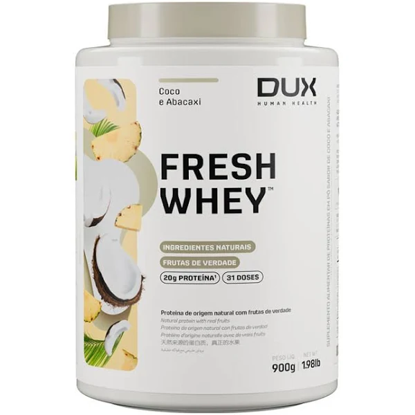 DUX NUTRITION - FRESHWHEY™ CHOCOLATE E AVELÃ - POTE 900G