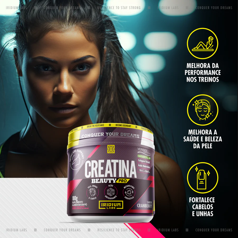 IRIDIUM - CREATINA BEUATY PRO 180 G CRANBERRY