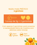 CREATINA EM PASTILHA DE GOMA 60 UN - SABOR LARANJA - BEM ESTAR BEM