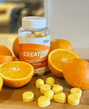 CREATINA EM PASTILHA DE GOMA 60 UN - SABOR LARANJA - BEM ESTAR BEM