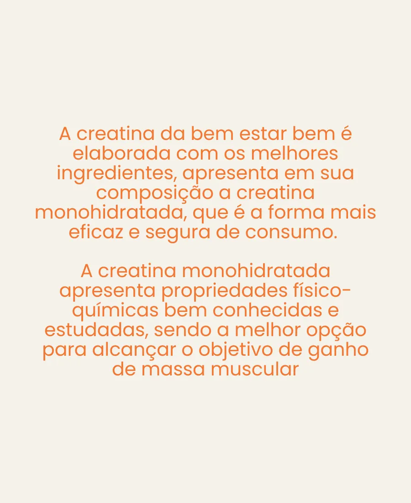 CREATINA DE GOMA 60 UN - TANGERINA- BEM ESTAR BEM