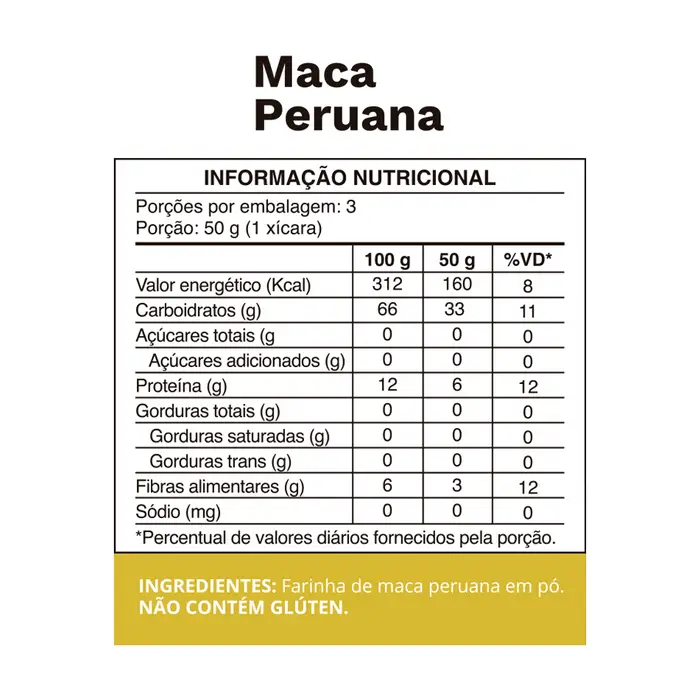 MACA PERUANA EM PÓ 150G OCEAN