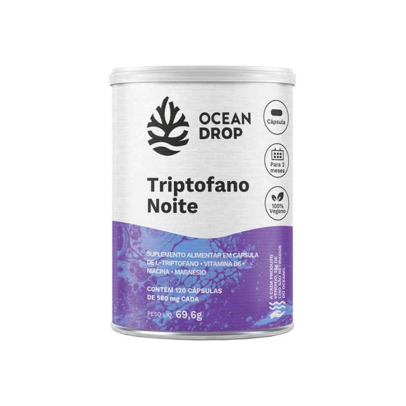 TRIPTOFANO NOITE 120 CAPS 150G  - OCEAN DROP